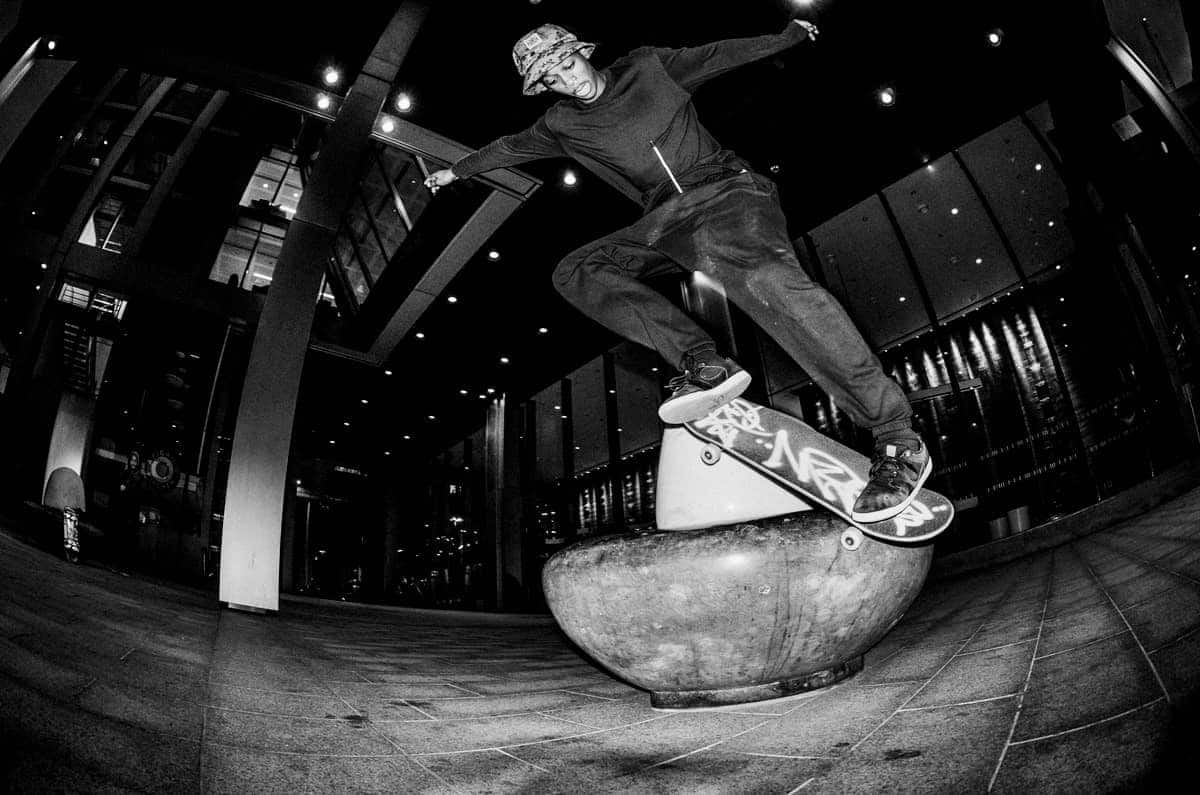 kyle wilson palace skateboards backside nosegrind revert London skate photo 